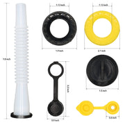 DURAFORCE 5 Sets Replacement Gas Can Spouts for Blitz, Midwest, Scepter & Briggs & Stratto