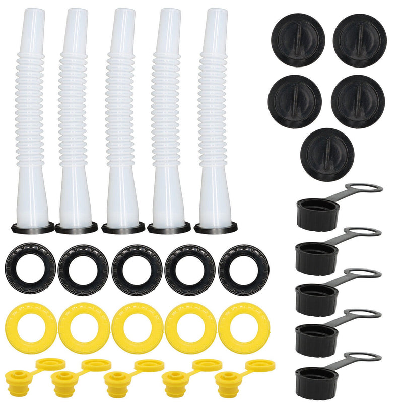 DURAFORCE 5 Sets Replacement Gas Can Spouts for Blitz, Midwest, Scepter & Briggs & Stratto