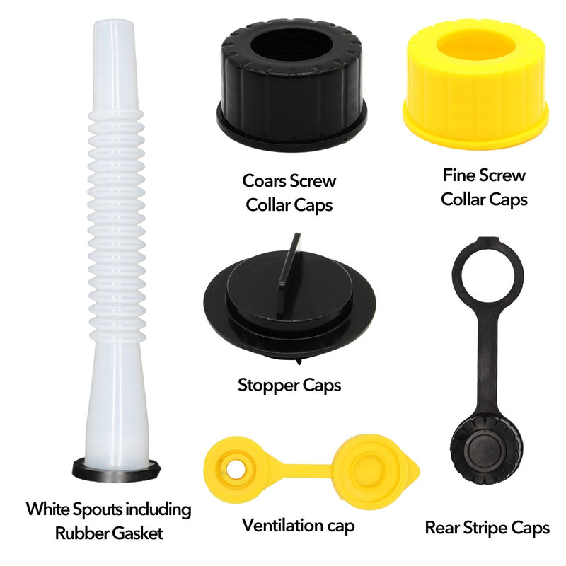 DURAFORCE 5 Sets Replacement Gas Can Spouts for Blitz, Midwest, Scepter & Briggs & Stratto