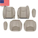 DURAFORCE 6Pcs Front Leather Seat Covers Light Tan for 2003-2006 Chevy Tahoe GMC Yukon
