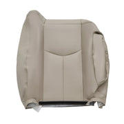 DURAFORCE 6Pcs Front Leather Seat Covers Light Tan for 2003-2006 Chevy Tahoe GMC Yukon