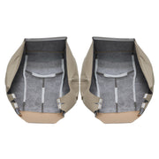 DURAFORCE 6Pcs Front Leather Seat Covers Light Tan for 2003-2006 Chevy Tahoe GMC Yukon