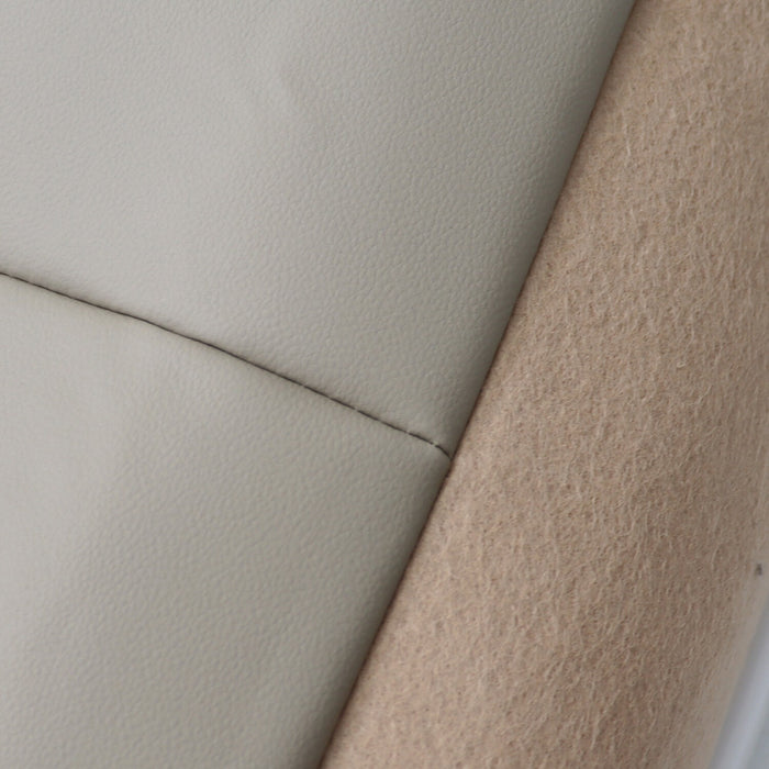 DURAFORCE 6Pcs Front Leather Seat Covers Light Tan for 2003-2006 Chevy Tahoe GMC Yukon