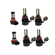 DURAFORCE 6000K Toyota Camry H11+9005 LED Headlight & Fog Light Bulbs Kit High/Low Beam