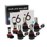 DURAFORCE 6000K Toyota Camry H11+9005 LED Headlight & Fog Light Bulbs Kit High/Low Beam