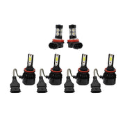 DURAFORCE 6000K Toyota Camry H11+9005 LED Headlight & Fog Light Bulbs Kit High/Low Beam