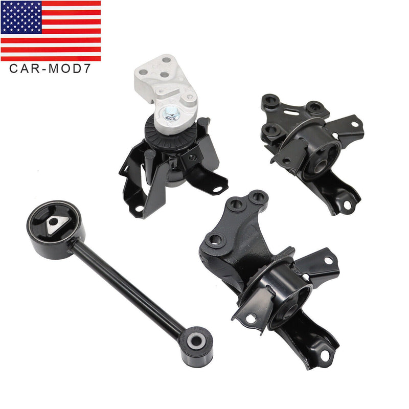 DURAFORCE 4PCS Engine & Transmission Mounts for Mitsubishi Mirage G4 2014-2022 1.2L