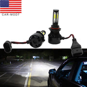 DURAFORCE 9012 HIR2 LED Headlight Bulb Kit 6000K Super Bright White High Low Beam