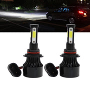DURAFORCE 9012 HIR2 LED Headlight Bulb Kit 6000K Super Bright White High Low Beam