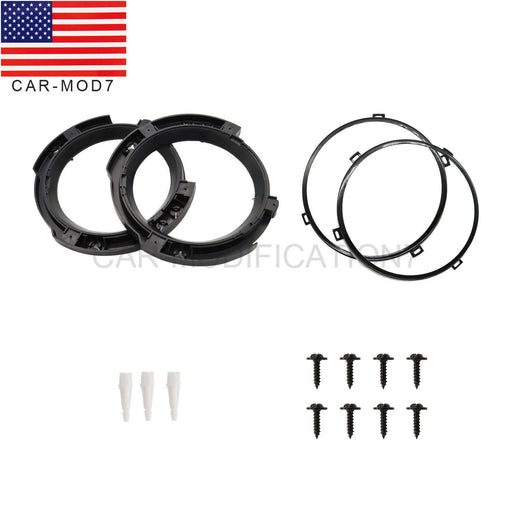 DURAFORCE 7" Headlight Mount Bracket Ring Set for 2007-2018 Jeep Wrangler JK