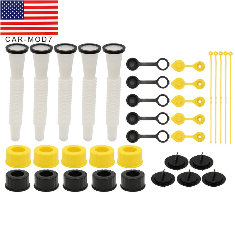 DURAFORCE 5 Sets Gas Can Spouts Replacement for Blitz, Midwest, Scepter & Briggs Stratton