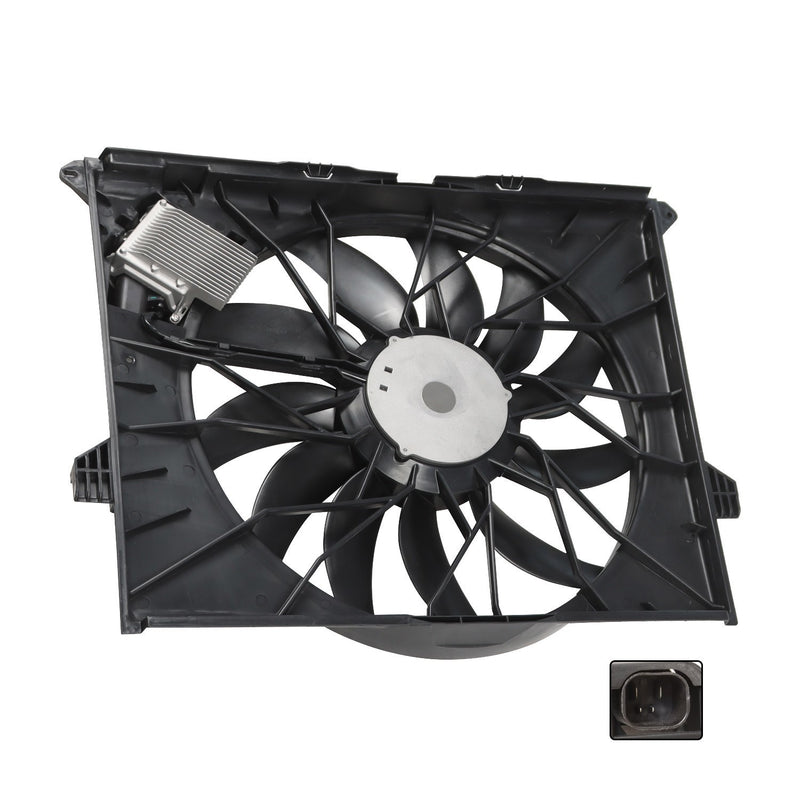 DURAFORCE A/C Radiator Fan Assembly 1645000093 for 2007-2012 Mercedes-Benz GL450