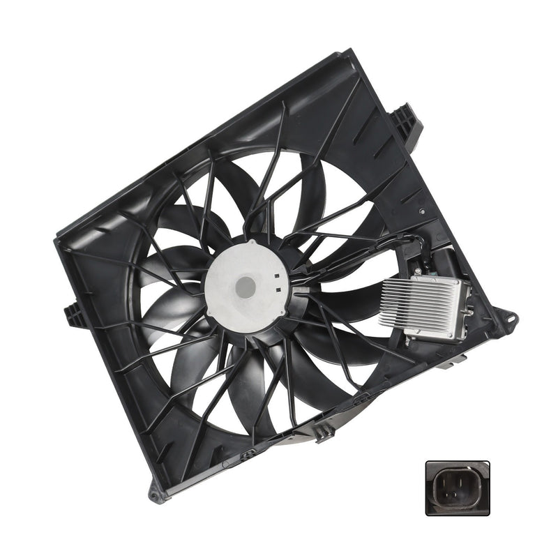 DURAFORCE A/C Radiator Fan Assembly 1645000093 for 2007-2012 Mercedes-Benz GL450