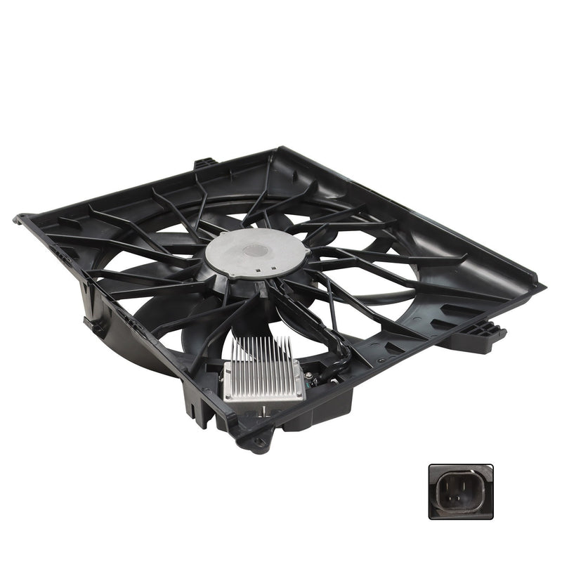 DURAFORCE A/C Radiator Fan Assembly 1645000093 for 2007-2012 Mercedes-Benz GL450