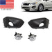 DURAFORCE 2012-2014 Subaru Impreza Front Bumper Fog Lights with Cover Bezel Pair