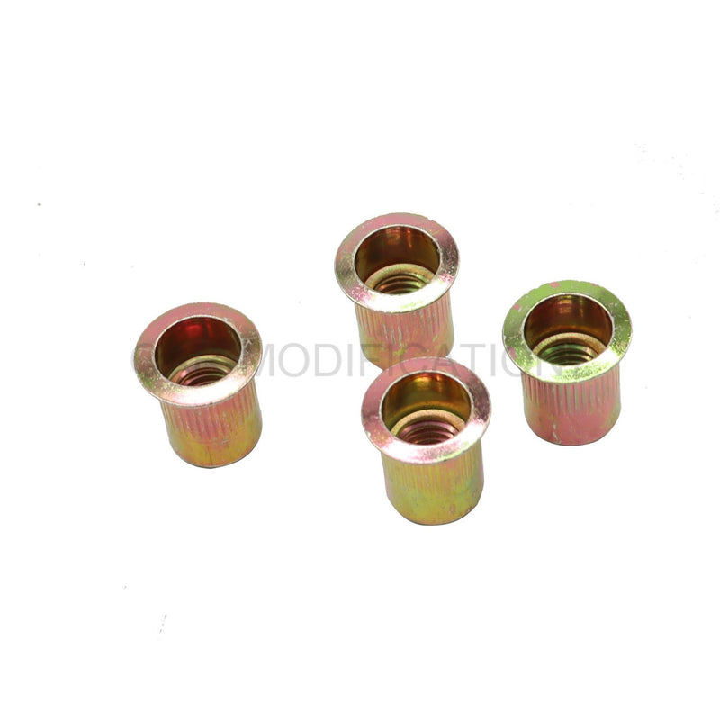 DURAFORCE 50Pcs 3/8-16 Zinc Plated Carbon Steel Rivet Nut Rivnut Insert Nutsert