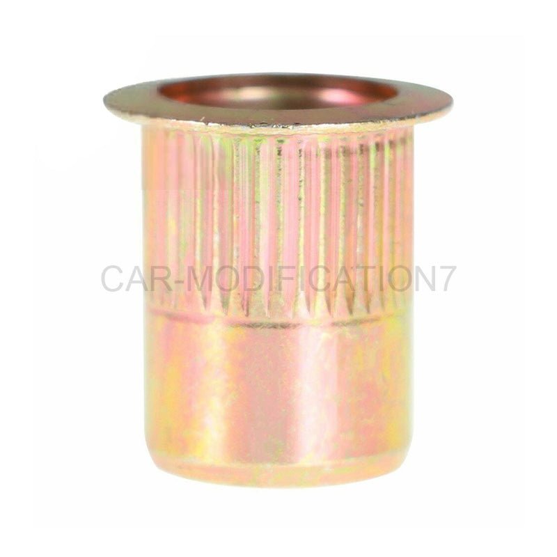 DURAFORCE 50Pcs 3/8-16 Zinc Plated Carbon Steel Rivet Nut Rivnut Insert Nutsert