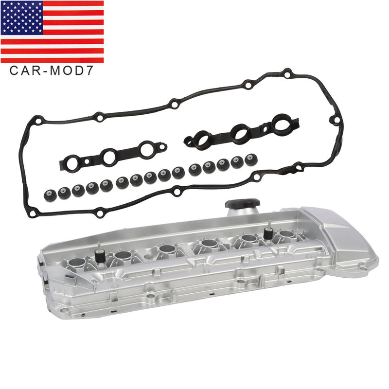 DURAFORCE Aluminum Engine Valve Cover Kit 11127512839 for 2003-2006 BMW 325i 525i X3 X5 Z4