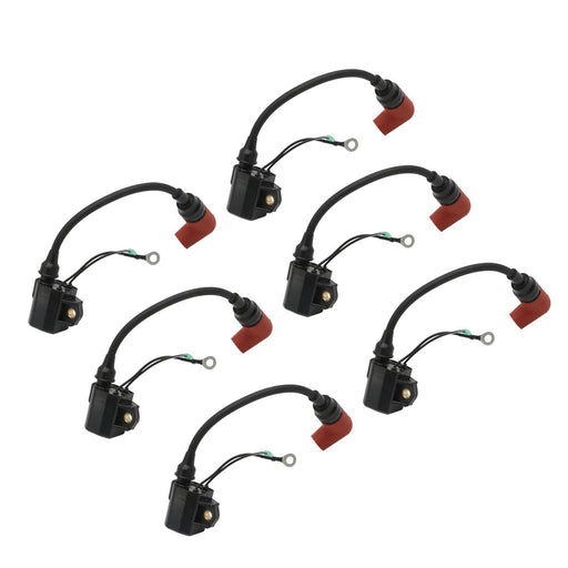 DURAFORCE 6Pcs Outboard Ignition Coil for Yamaha 100-225HP 6R3-85570-01-00
