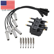 DURAFORCE 6 Spark Plugs Wire Set Coil Pack for Town & Country Grand Caravan 3.3L 3.8L