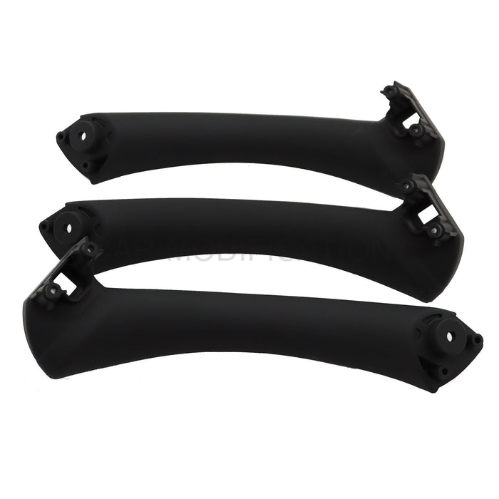 DURAFORCE 6Pcs Black Inner Door Handle Pull Trim Cover for BMW E90 2006-2011