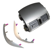 DURAFORCE Center Dash A/C Air Vent Panel w/ Trim Strip for 2009-2013 Toyota Corolla