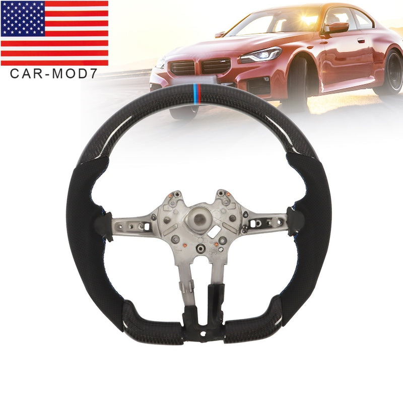 DURAFORCE Black Carbon Fiber Steering Wheel for BMW M2 M3 M4 F80 F15 F30 M Sports