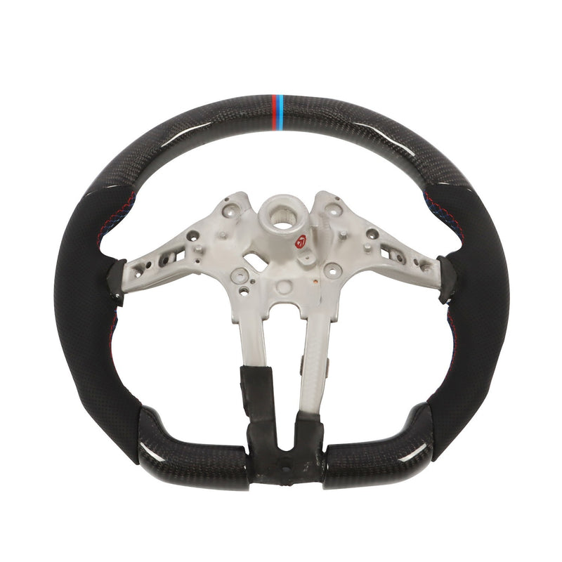 DURAFORCE Black Carbon Fiber Steering Wheel for BMW M2 M3 M4 F80 F15 F30 M Sports