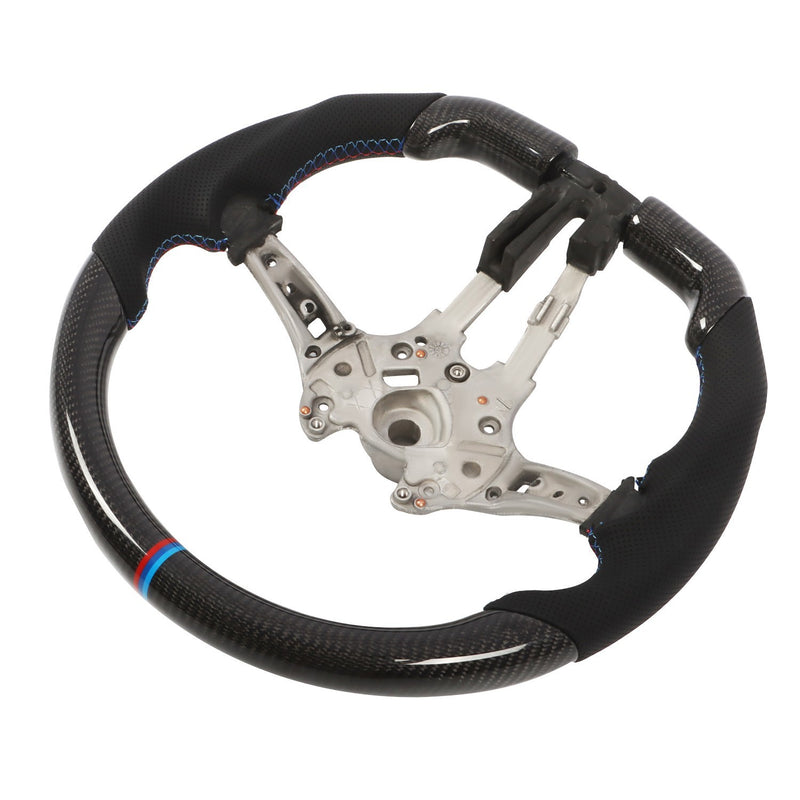 DURAFORCE Black Carbon Fiber Steering Wheel for BMW M2 M3 M4 F80 F15 F30 M Sports