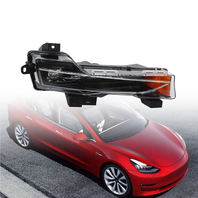 DURAFORCE Right Fog Light DRL Bumper Lamp for 2017-2023 Tesla Model 3/Y Passenger Side