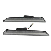 DURAFORCE Clear Lens White LED Rear Side Marker Signal Lights for 2015-21 Ford Mustang