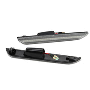DURAFORCE Clear Lens White LED Rear Side Marker Signal Lights for 2015-21 Ford Mustang