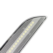 DURAFORCE Clear Lens White LED Rear Side Marker Signal Lights for 2015-21 Ford Mustang