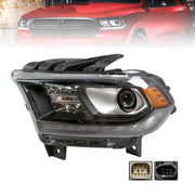 DURAFORCE Black HID Left Driver Headlight for Dodge Durango 2016-2020