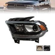 DURAFORCE Black HID Left Driver Headlight for Dodge Durango 2016-2020