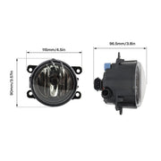DURAFORCE Mitsubishi Outlander Sport ASX RVR Bumper Fog Lamp Driving Light w/Bulbs