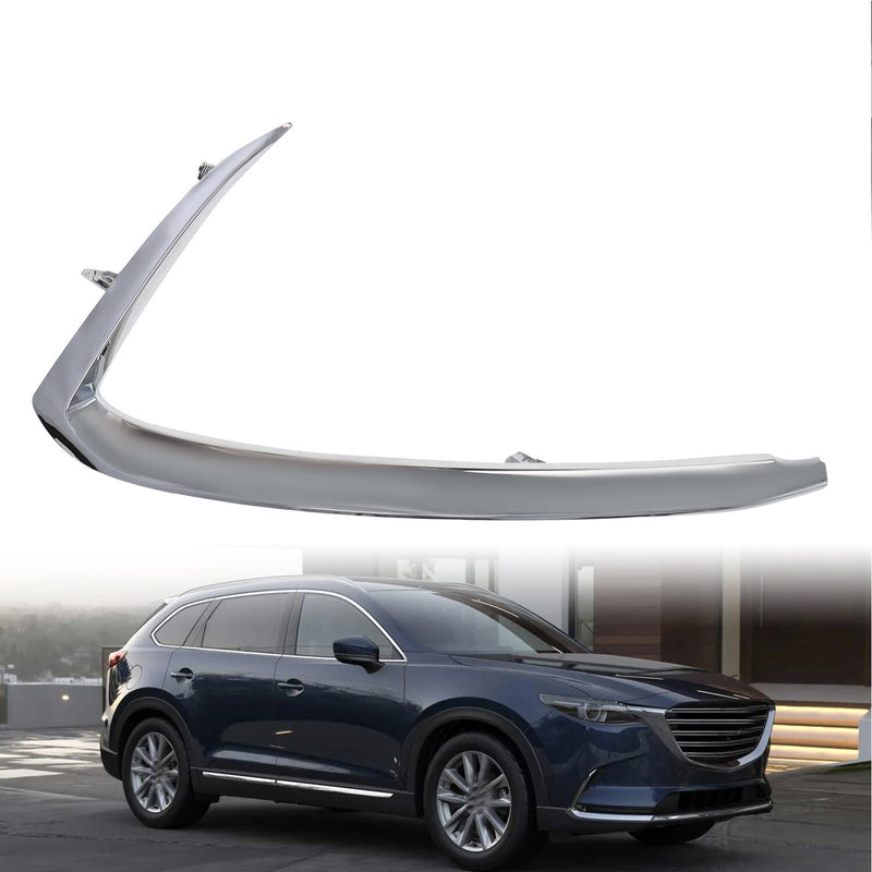 DURAFORCE Chrome Front Passenger Lower Bumper Trim Molding for 2016-2023 Mazda CX-9