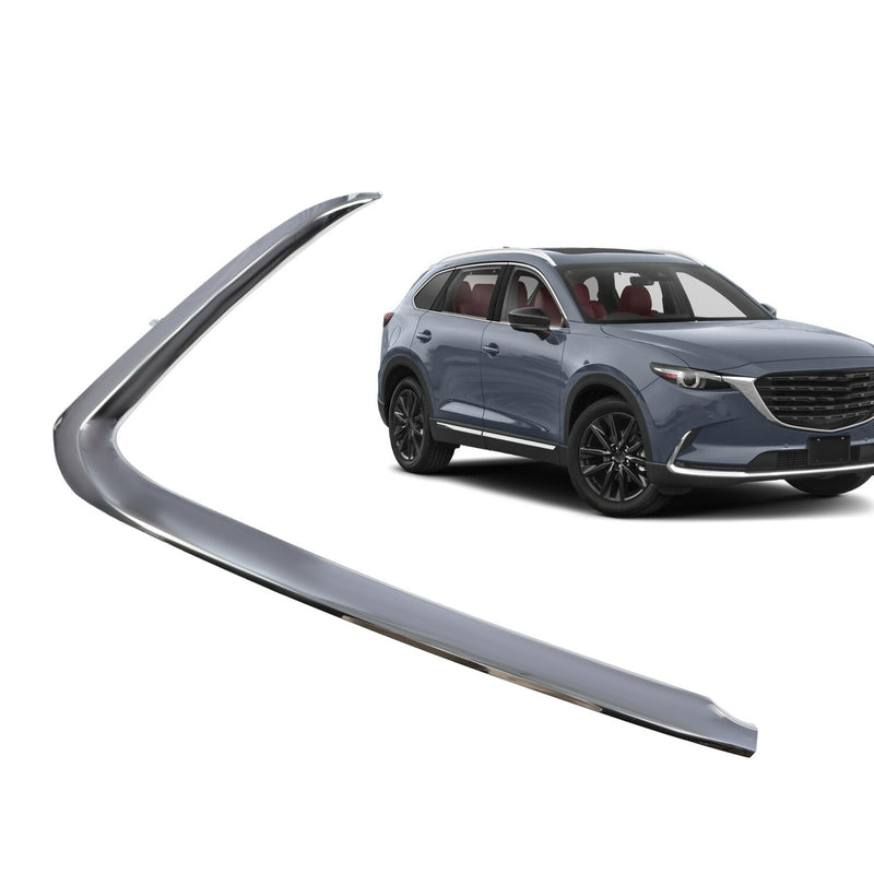 DURAFORCE Chrome Front Passenger Lower Bumper Trim Molding for 2016-2023 Mazda CX-9