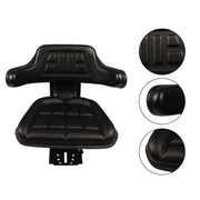 DURAFORCE Black Tractor Suspension Seat for Ford New Holland 3000 3600 3610 3900