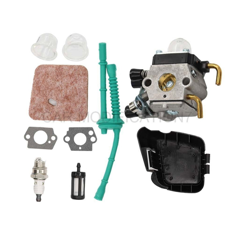 DURAFORCE Carburetor Carb for STIHL FS55 FS45 FS46 FC55 FS38 HS45 with Fuel Line Kit