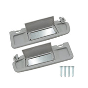 DURAFORCE Honda Civic 2006-2011 Sun Visor Covers Light Gray Driver & Passenger Pair