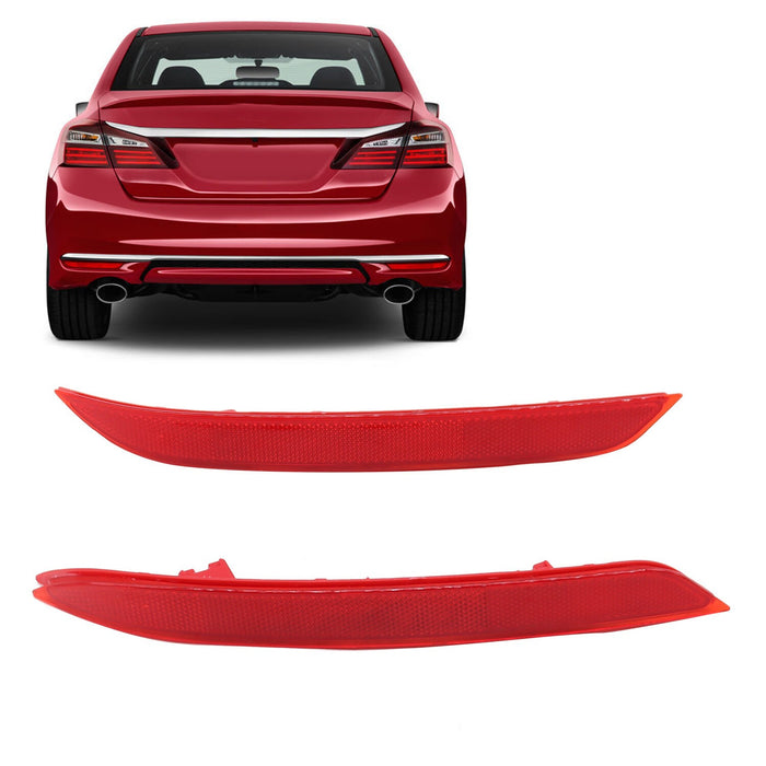 DURAFORCE 2016-2017 Honda Accord Rear Bumper Reflector Set Left & Right