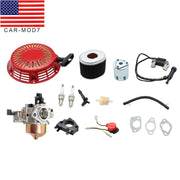 DURAFORCE Carburetor & Recoil Starter Kit for Honda GX340 GX390 11HP 13HP 182F 188F