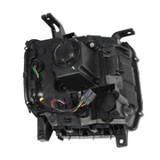 DURAFORCE Black LED DRL Projector Headlights for 2014-18 GMC Sierra 1500 2500HD 3500HD