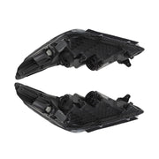 DURAFORCE Chrome Halogen Headlight Assembly Pair for 2015-2017 Hyundai Sonata