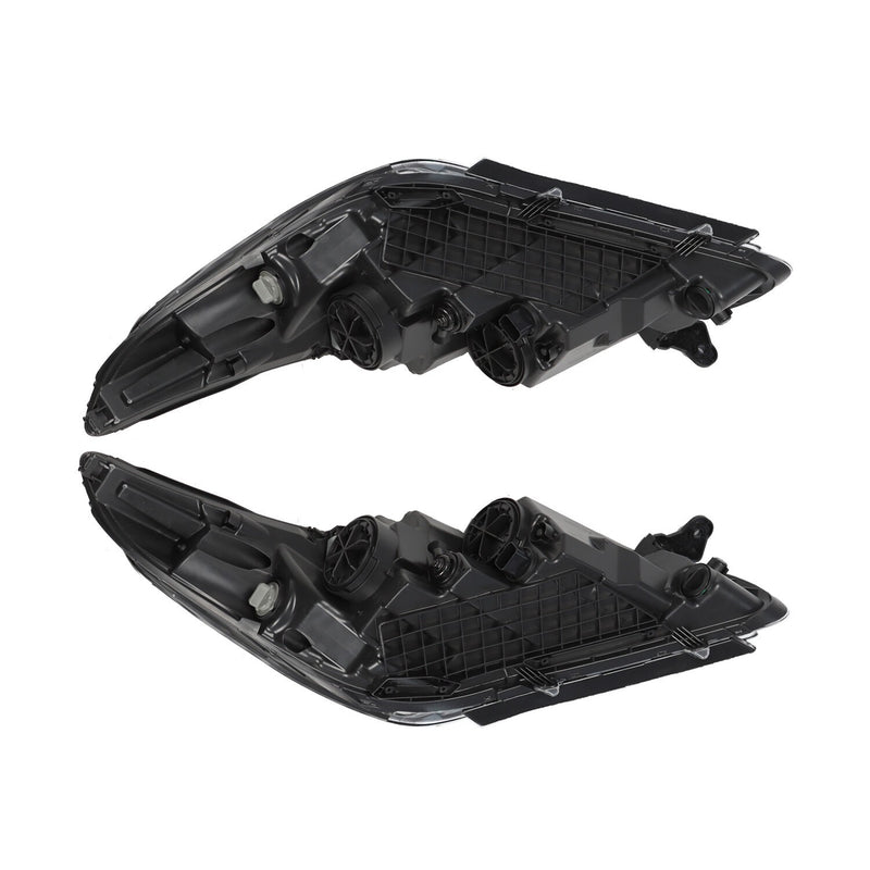 DURAFORCE Chrome Halogen Headlight Assembly Pair for 2015-2017 Hyundai Sonata