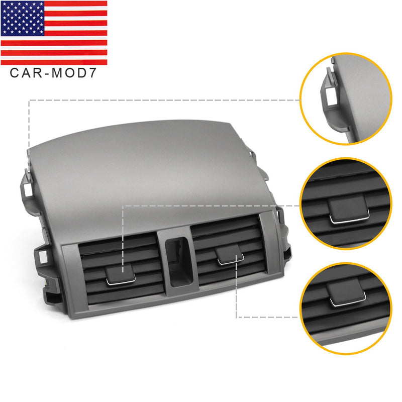 DURAFORCE Toyota Corolla Center Dash A/C Air Vent Panel 2008-2013 US Model