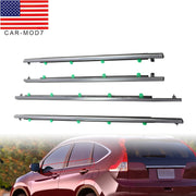 DURAFORCE Chrome Window Weatherstrip Seal Trim Belt for Honda CR-V 2007-2011