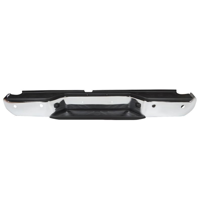 DURAFORCE Chrome Rear Step Bumper Assembly for 2013-2021 Nissan Frontier w/ Sensor & Pad