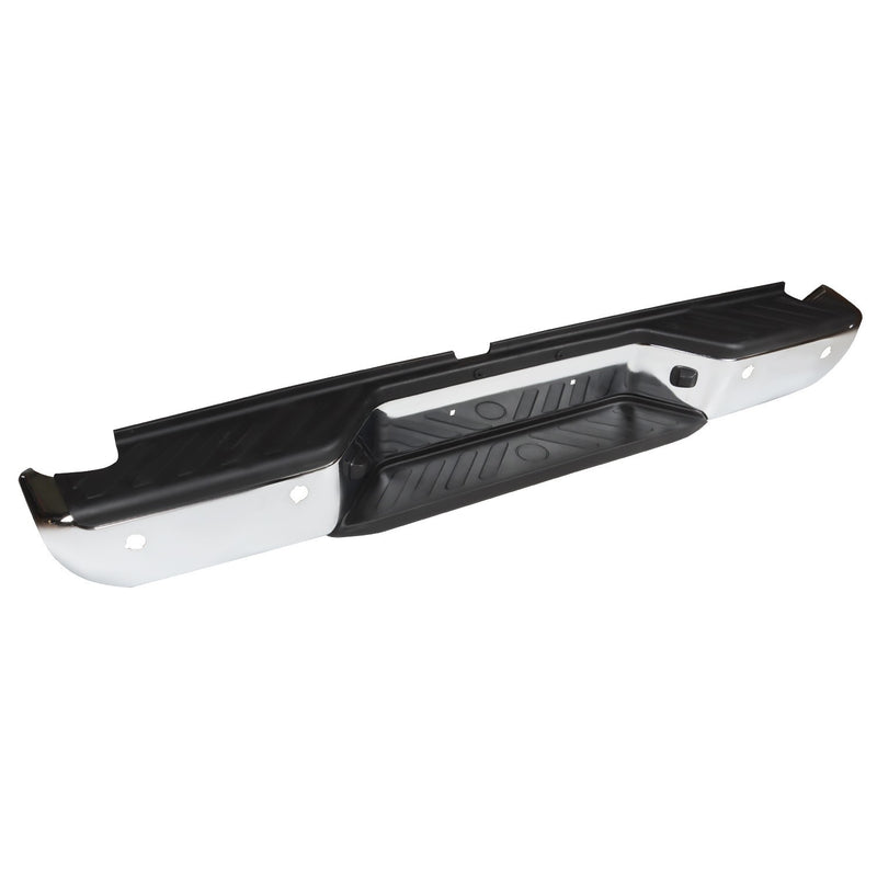 DURAFORCE Chrome Rear Step Bumper Assembly for 2013-2021 Nissan Frontier w/ Sensor & Pad